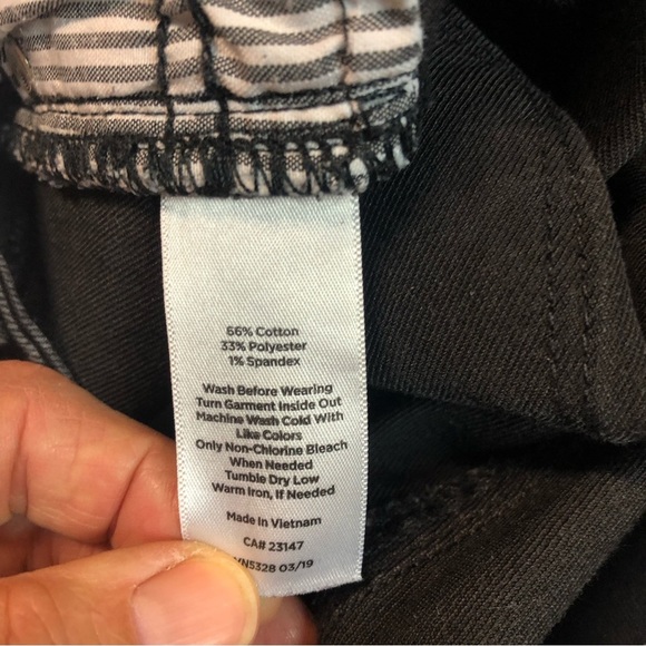 Talbots Women’s High Waisted Ankle Jegging Jeans Black Patch Pockets - Picture 8 of 9